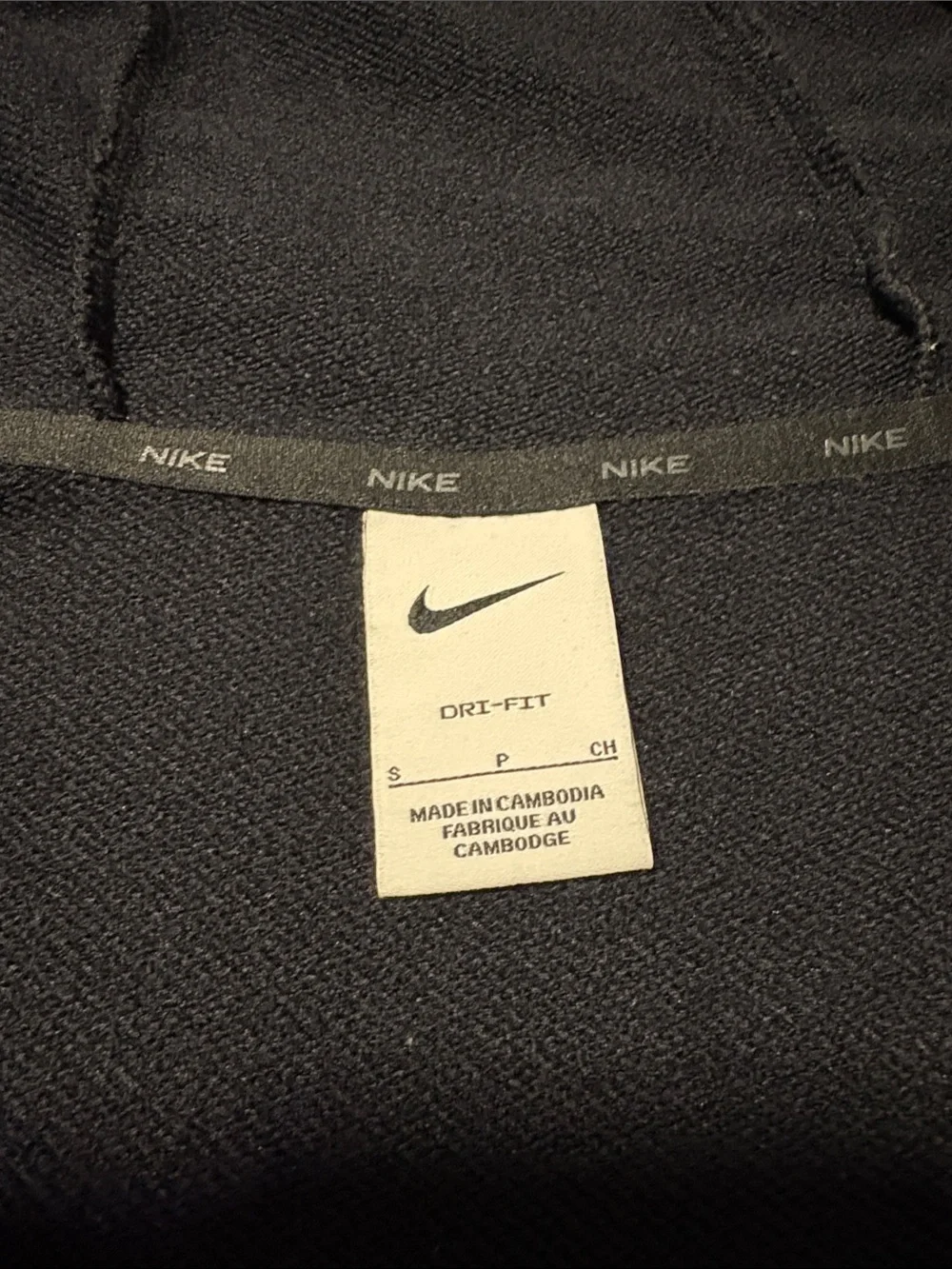 Nike Dri-Fit Full Zip Performance Hoodie ~ Small ~ Black - Picture 8 of 15